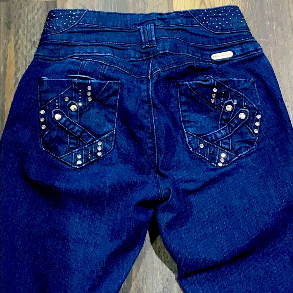 High waisted skinny jeans